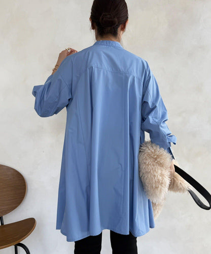 喇叭袖長款上衣