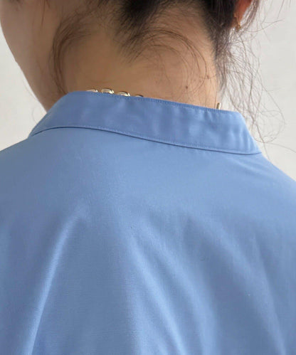 喇叭袖長款上衣