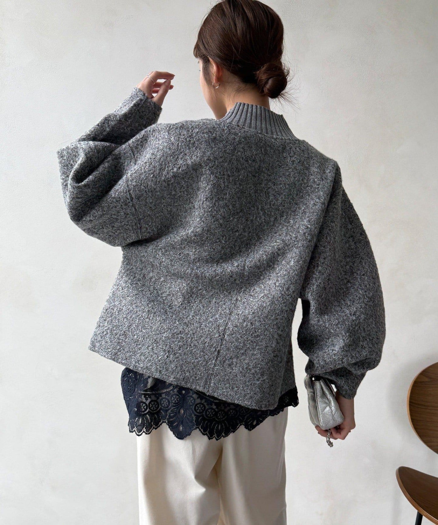 半拉鍊羊羔絨套頭衫