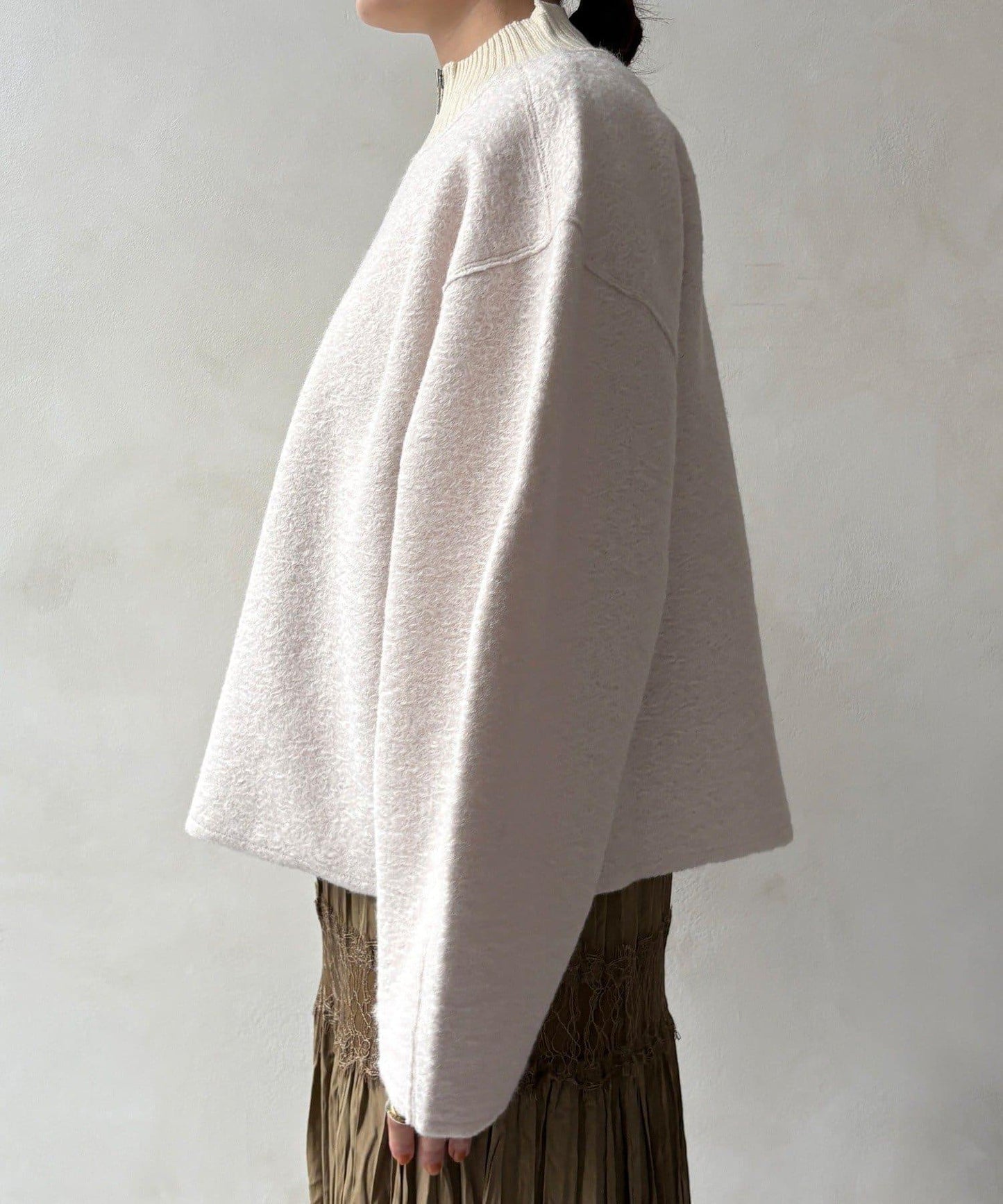 半拉鍊羊羔絨套頭衫