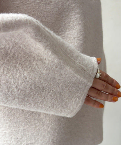 半拉鍊羊羔絨套頭衫