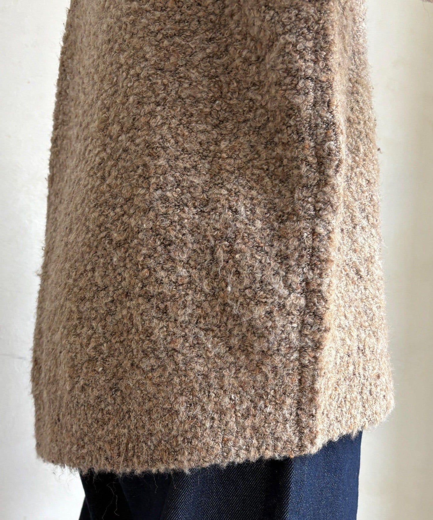 混紡紗船領套頭衫