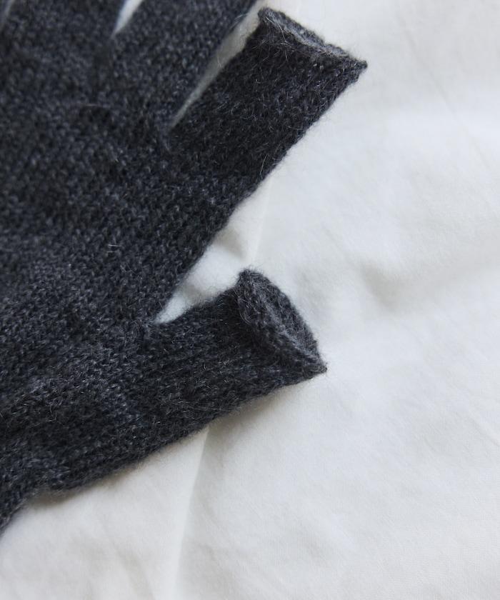 特別款GUNTE 2指露指MOH《AIR》特別款馬海毛兩指露指手套