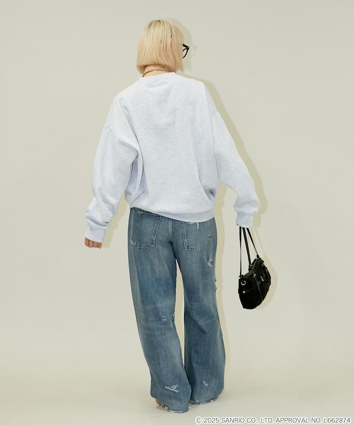 SANRIO 植絨與刺繡藝術衛衣