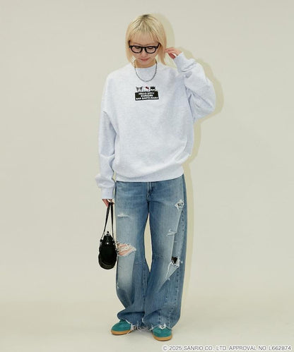 SANRIO 植絨與刺繡藝術衛衣