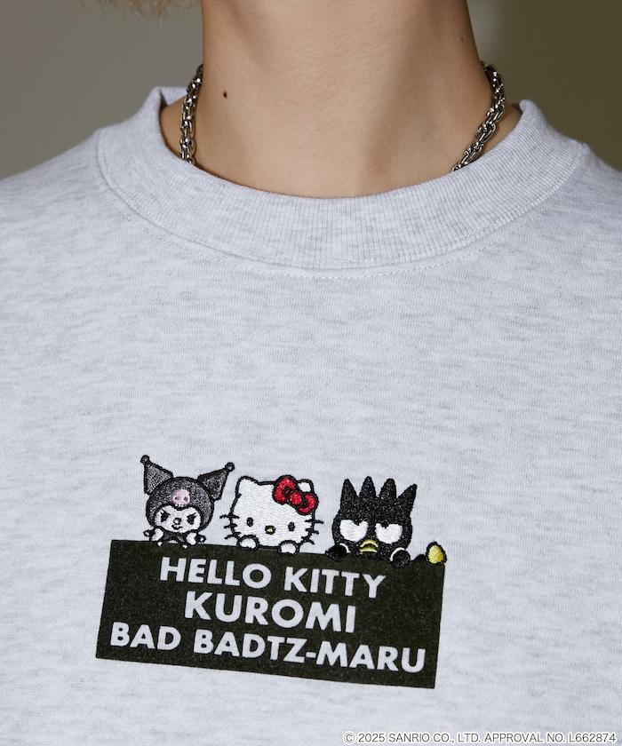 SANRIO 植絨與刺繡藝術衛衣