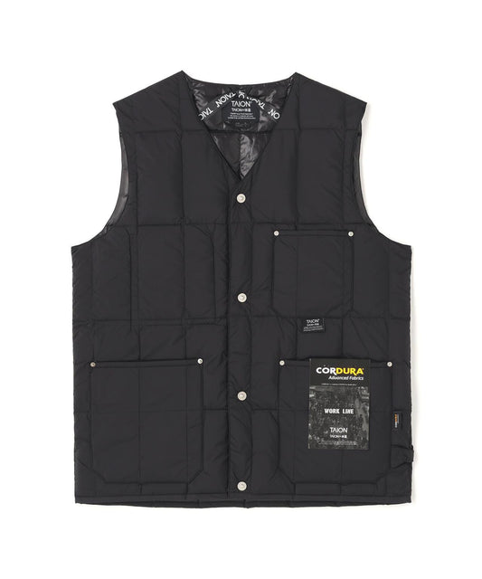 TAION V領釦式馬甲工裝V領釦式馬甲【男女通用】