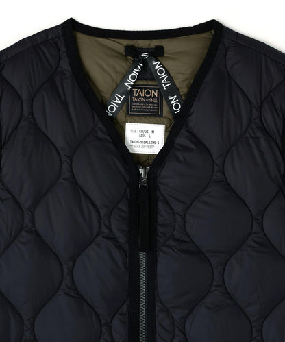 TAION MILITARY V領雙拉鍊羽絨馬甲【女款】