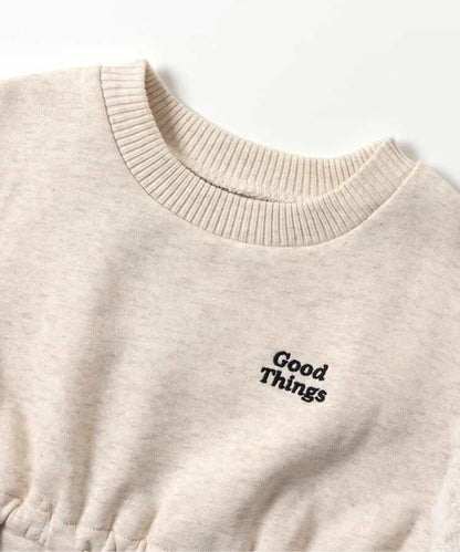 袖部羊羔絨連衣裙