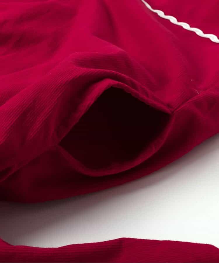 愛心花朵櫻桃圖案連衣裙