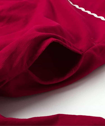 愛心花朵櫻桃圖案連衣裙