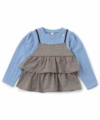 拼接層疊設計上衣