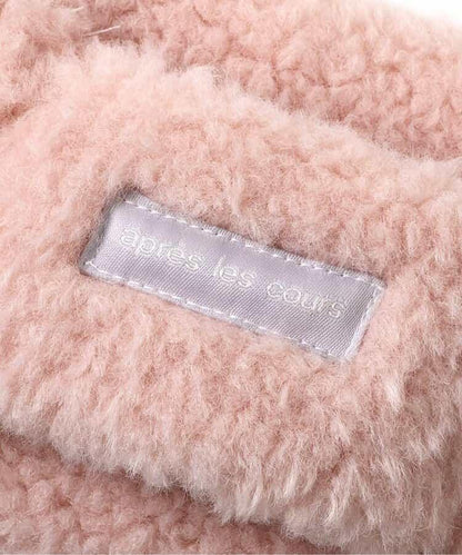 愛心櫻桃毛絨圍巾