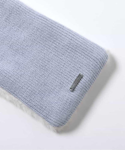 蝴蝶結毛絨圍巾