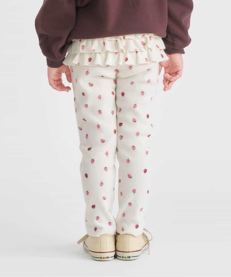 加厚荷葉邊打底褲/7days Style褲子 十分褲