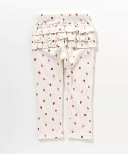 加厚荷葉邊打底褲/7days Style褲子 十分褲