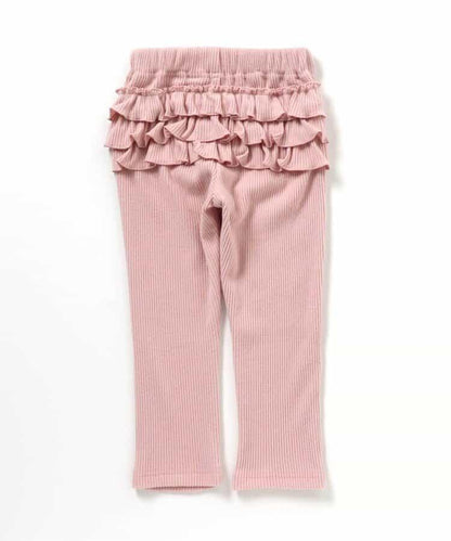 加厚荷葉邊打底褲/7days Style褲子 十分褲