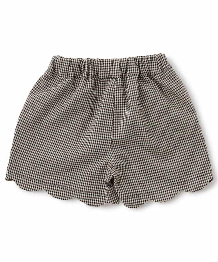 側邊蝴蝶結波浪邊短褲