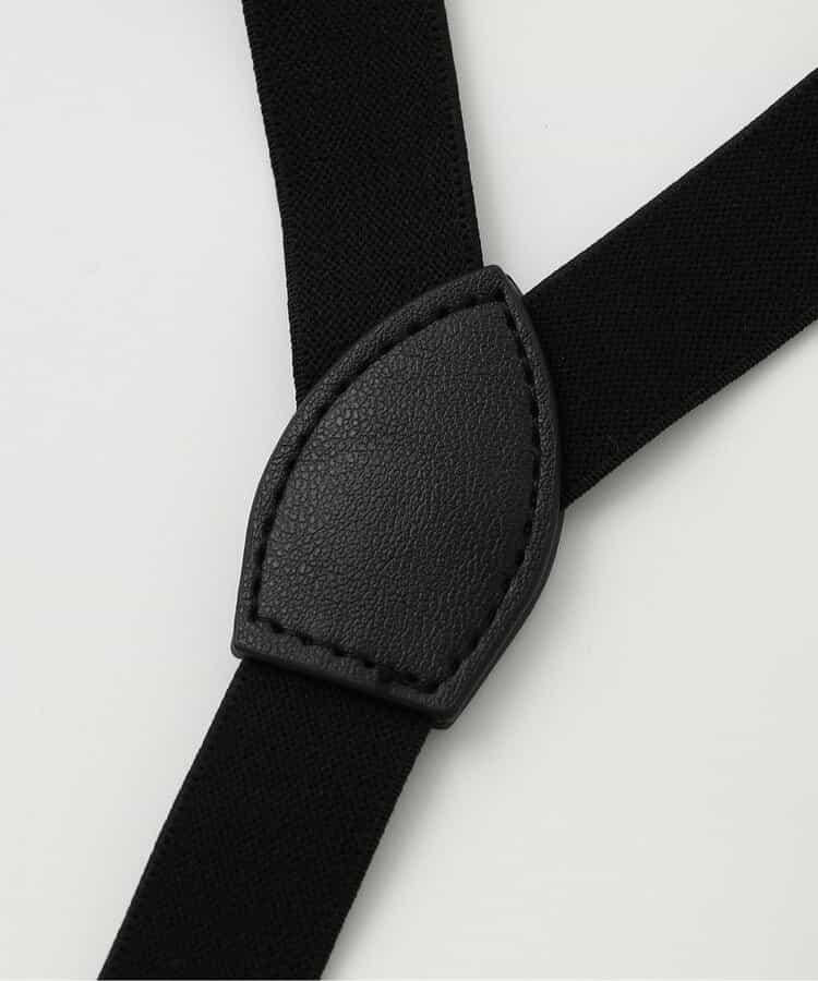 帶吊帶格子長褲 10分褲