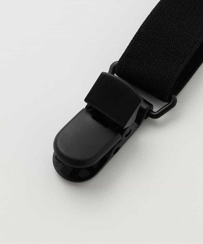 帶吊帶格子長褲 10分褲