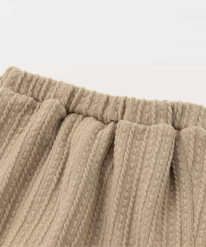 加厚雙層喇叭褲 十分褲