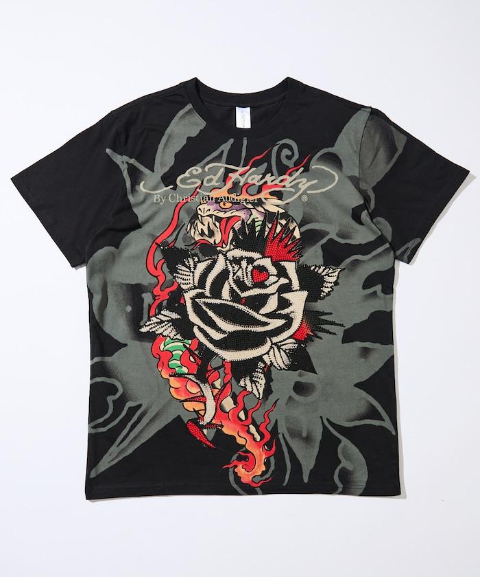 水鑽裝飾 CLR RHINESTONE-ED HARDY SS TEE 短袖T恤