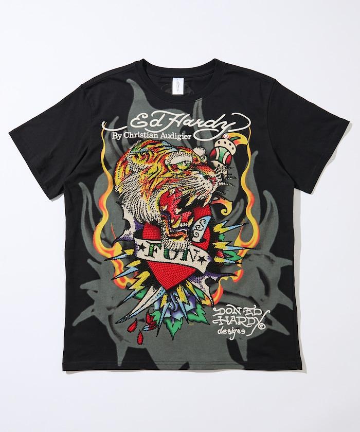 水鑽裝飾 CLR RHINESTONE-ED HARDY SS TEE 短袖T恤