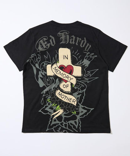 BLK RHINESTONE-ED HARDY SS TEE 短袖T恤