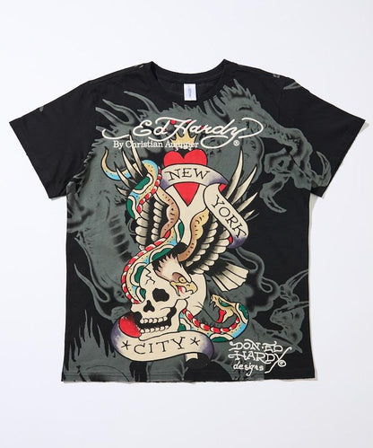 DAMAGE-ED HARDY SS TEE 短袖T恤