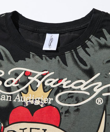DAMAGE-ED HARDY SS TEE 短袖T恤