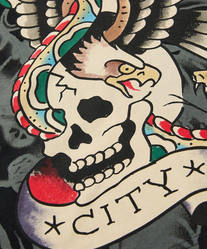 DAMAGE-ED HARDY SS TEE 短袖T恤