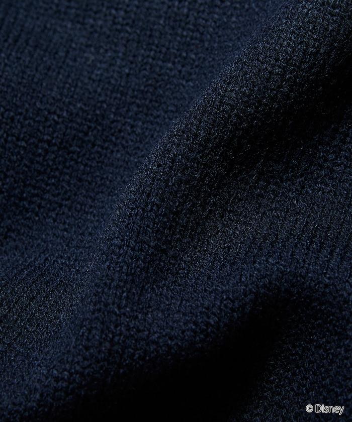 《迪士尼》 / 《迪士尼》 / 米老鼠寬鬆版型提花圓領針織衫 / MICKY FACE