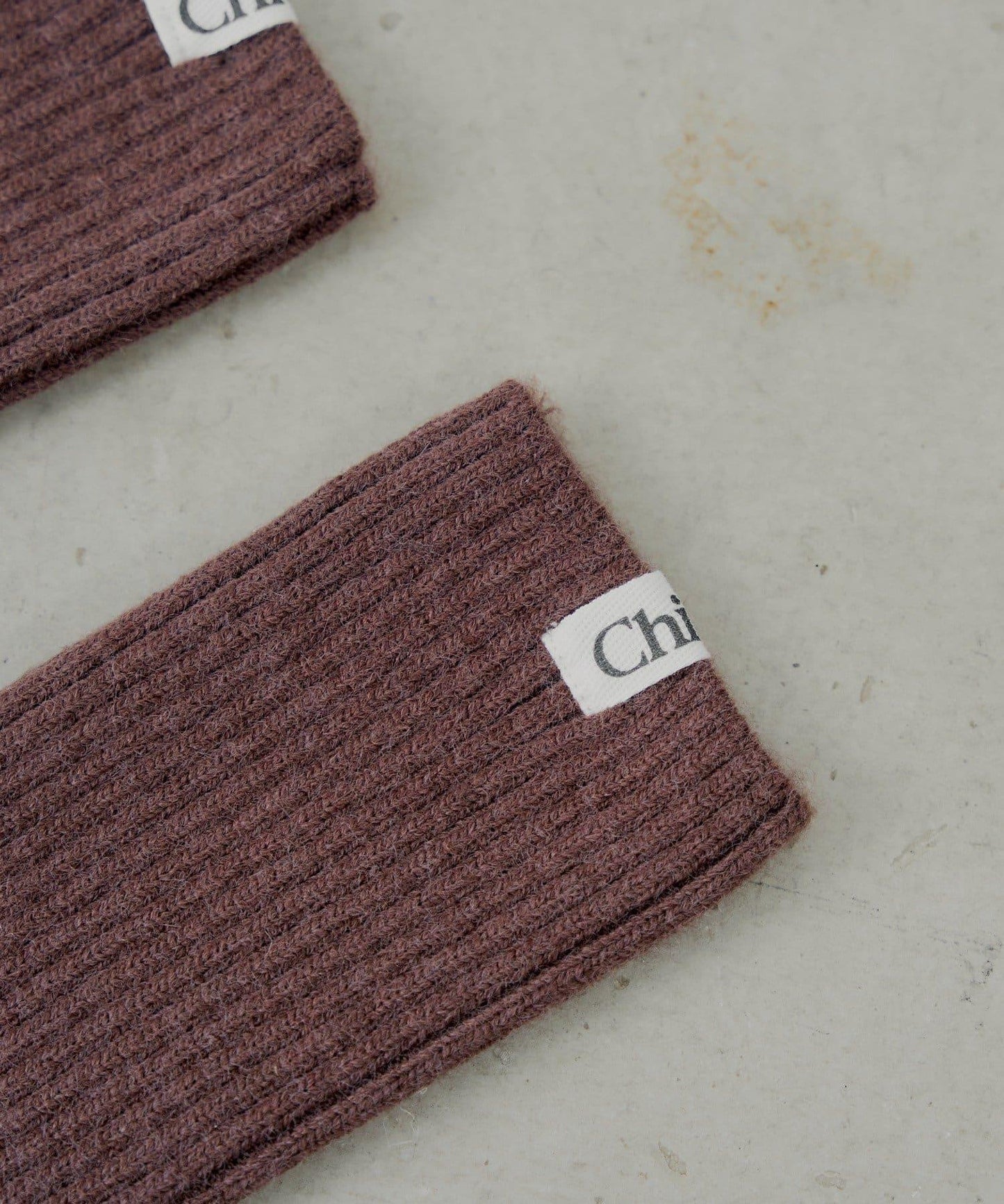 帶名字標籤羅紋護腿襪