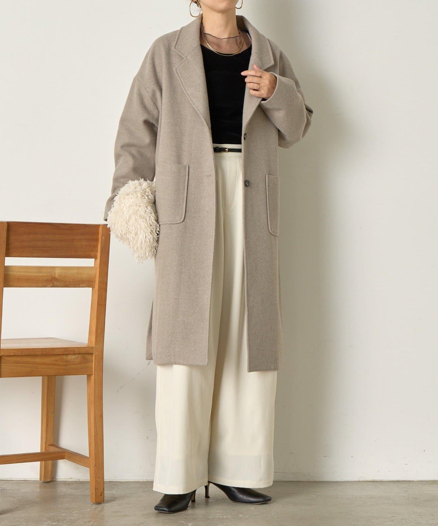 羊毛長款大衣