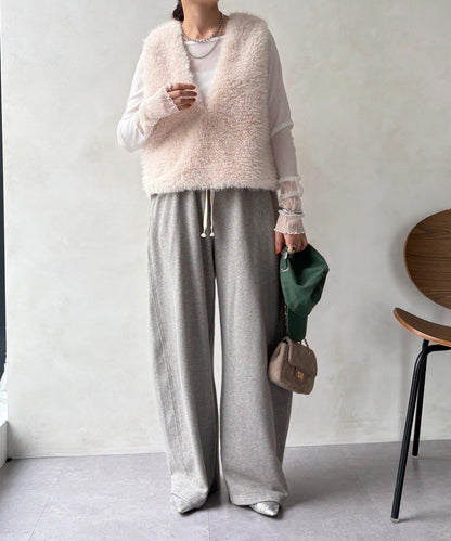 蕾絲網紗拼接透視T恤