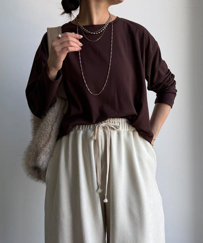 保暖寬鬆長袖T恤