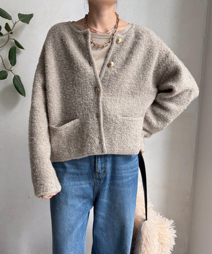 圈圈紗針織夾克