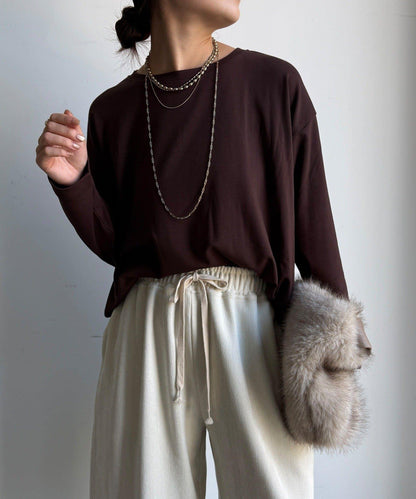 保暖寬鬆長袖T恤