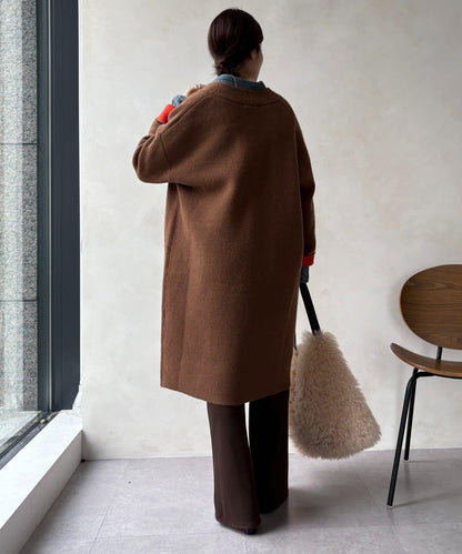 雙面針織長款開衫