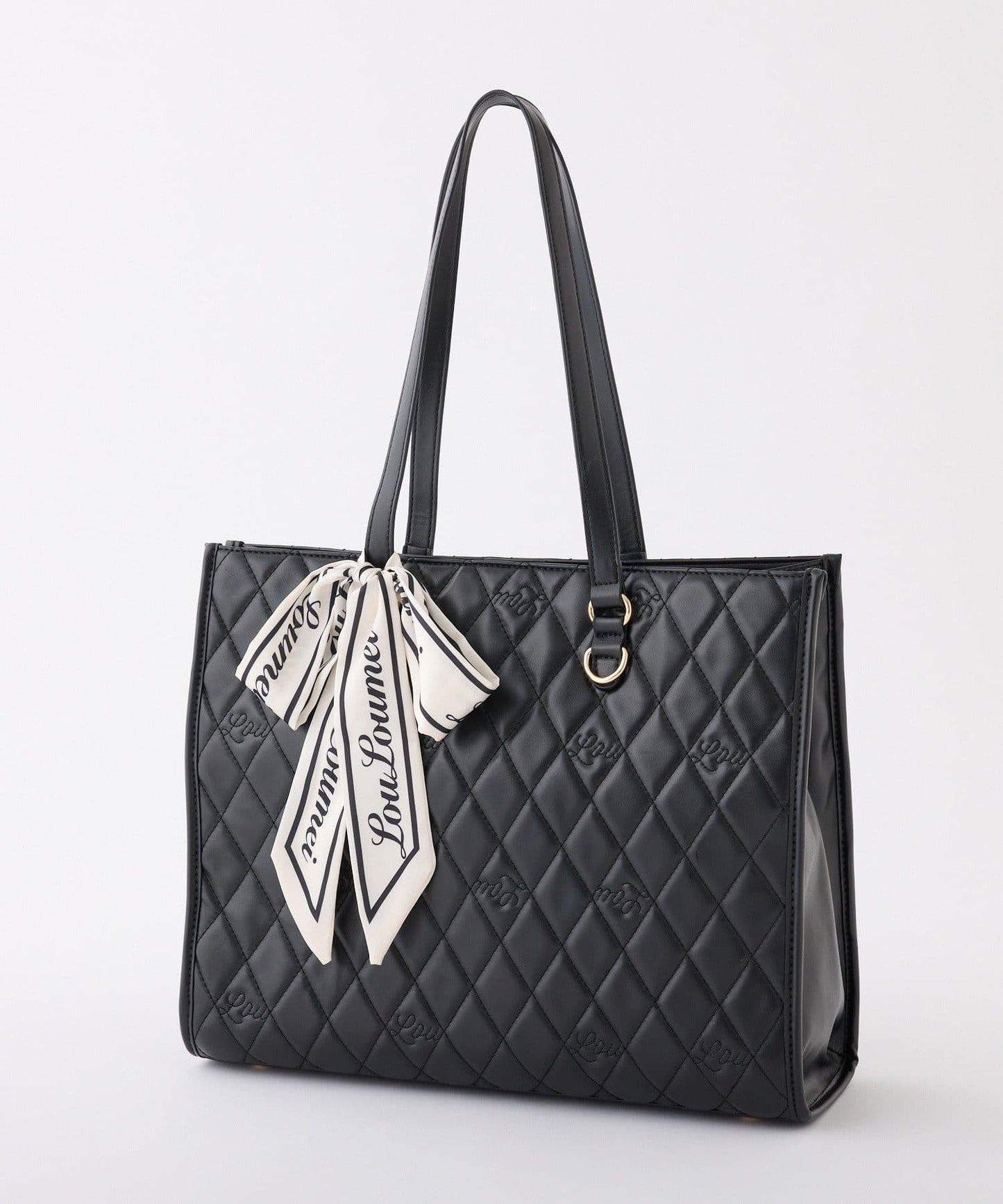 【LouLoumei】附帶絲巾可自立手提托特包