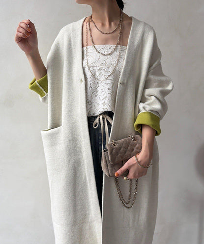 雙面針織長款開衫
