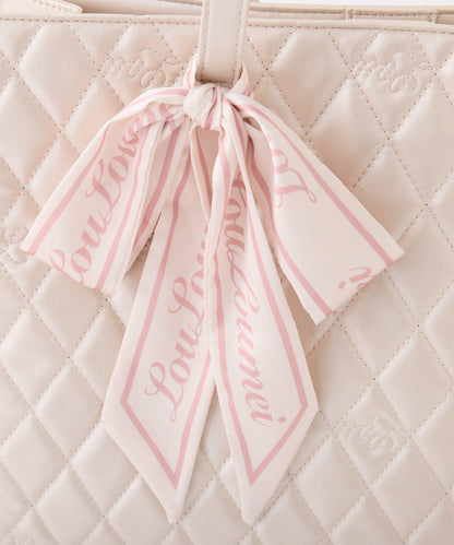 【LouLoumei】附帶絲巾可自立手提托特包