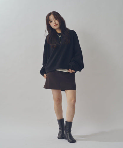 寬鬆短款衛衣