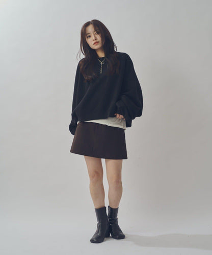 寬鬆短款衛衣
