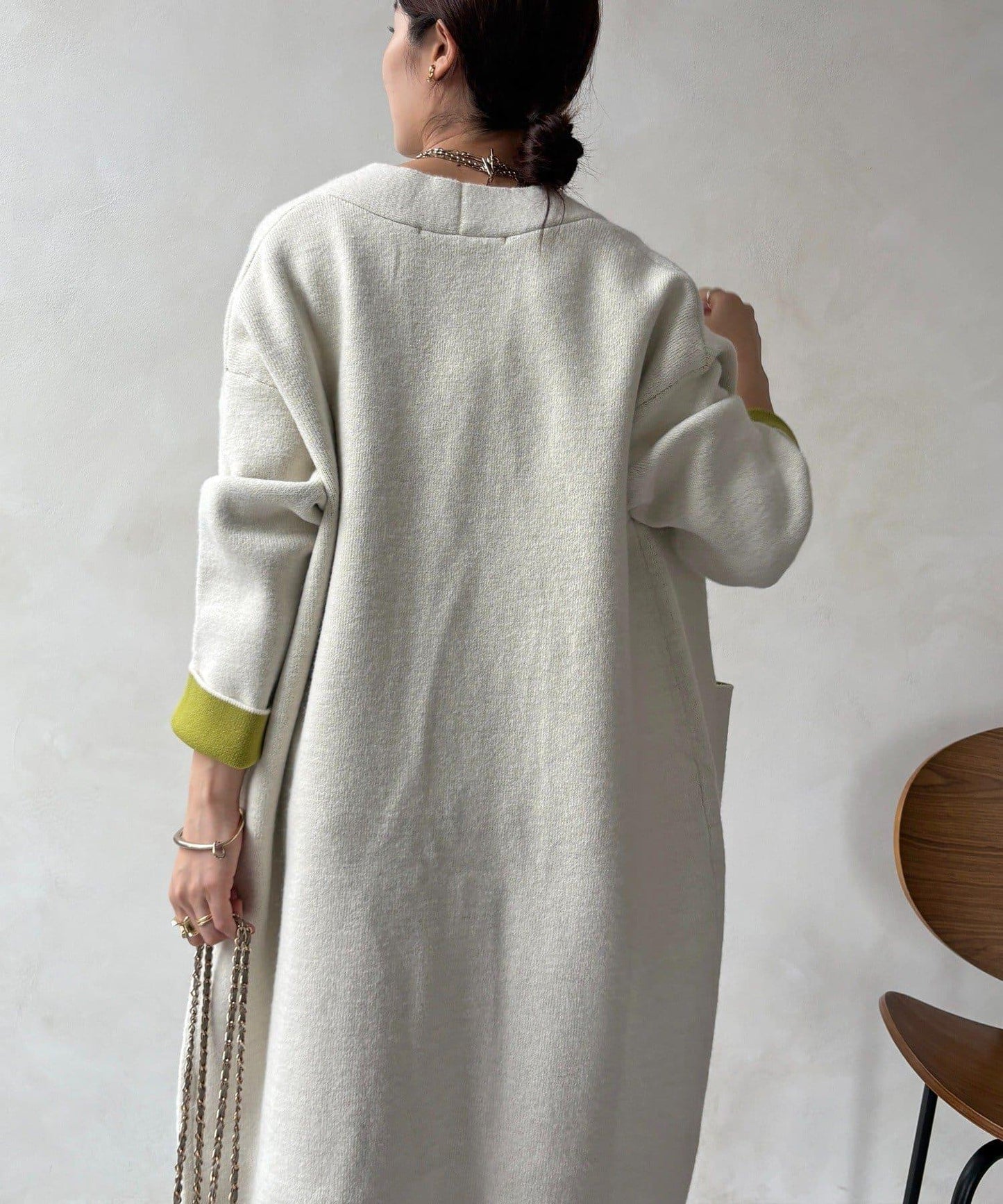 雙面針織長款開衫