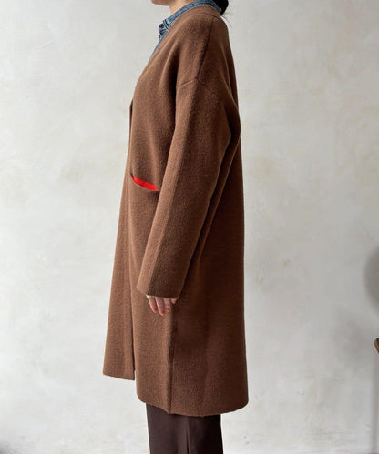 雙面針織長款開衫