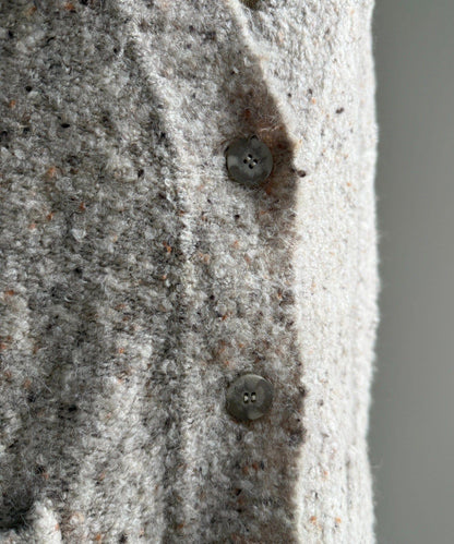 【DouDou】ウォッシャブルカラーネップカーディガン