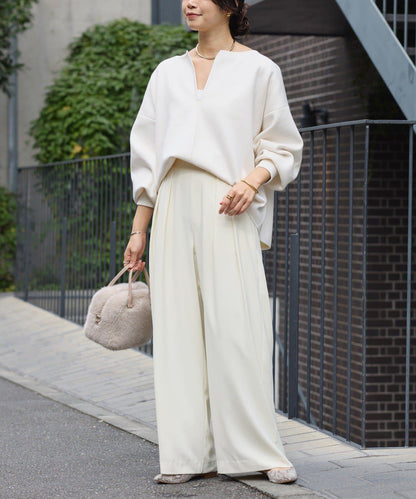 【輕盈感◎】鑰匙領口墊肩針織衫/預計12月中旬發貨