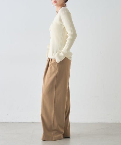 【前後兩穿設計】繫帶針織衫