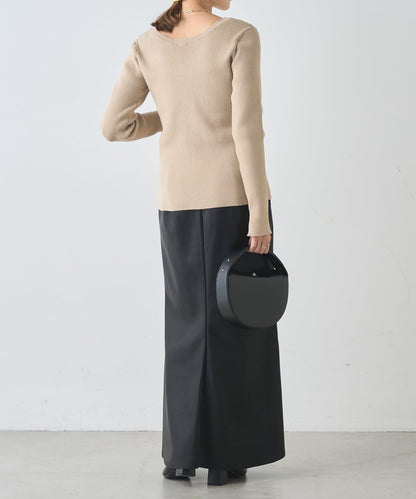 【前後兩穿設計】繫帶針織衫